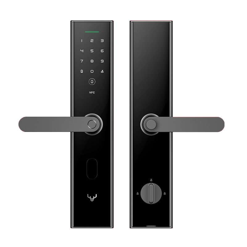 [直播专享]鹿客(loock)指纹锁 Classic2XPro 黑色 家用智能门锁 智能密码锁 适配天地勾不惧小黑盒