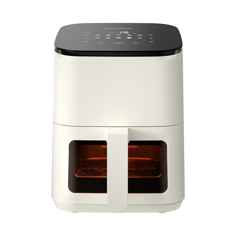 大宇(DAEWOO)空气炸锅3.5L家用多功能无油可视化烤箱不粘DIY定时定温保温解冻 K10