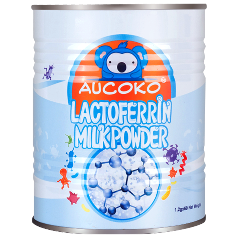 澳洲进口AUCOKO尤可可婴幼儿童乳铁蛋白粉蓝罐含嗜酸杆菌益生菌版72g/罐装 健康抵御力乳清蛋白粉