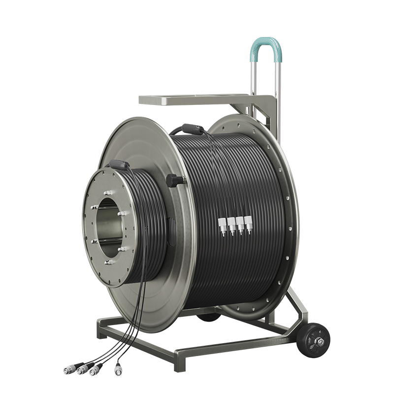 千天(QANTOP)室外单模4芯野外光缆2000米 铠装光纤FC-FC防水基站通信野外抢修光缆 QT-FC407