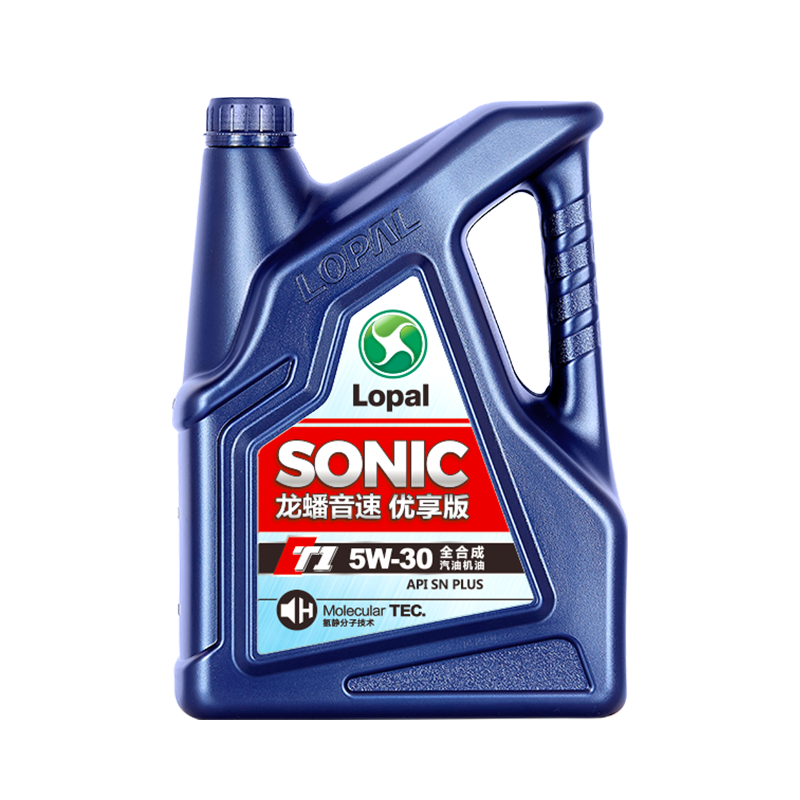 龙蟠Sonic t1全合成机油snplus 5W-30汽车发动机润滑油4l正品