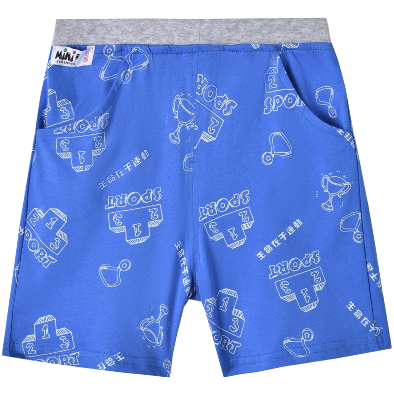 [清仓价:19元]铅笔俱乐部童装2022夏装新款男童五分裤儿童休闲短裤小宝薄款裤子