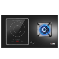 黑狗(HEIGOO)猛火拆分体组合气电气两用灶具台式嵌入式电磁炉燃气灶煤气二合一体一电一气双灶