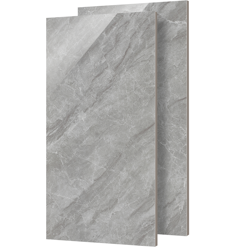 鹰牌瓷砖大板灰色地板砖750*1500客厅背景墙地砖通体抛釉冰晶灰