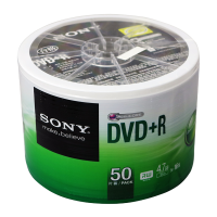 索尼SONY 空白DVD光盘DVD+R空白光盘刻录碟 50片桶装 DVD+R4.7G(50片塑封装)