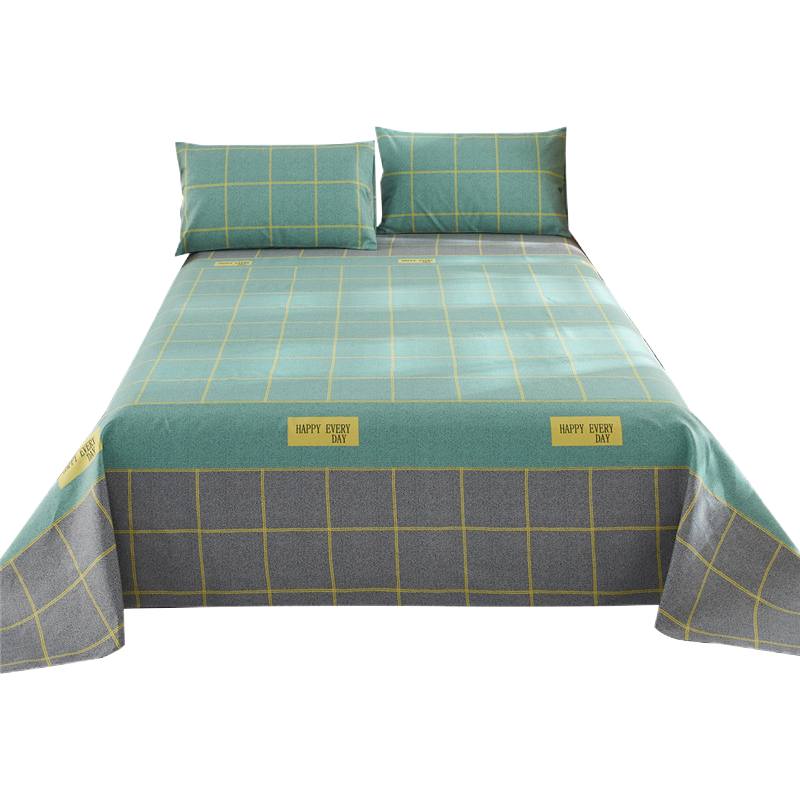 洁帛 全棉老粗布床单枕套粗布三件套 各种床尺寸