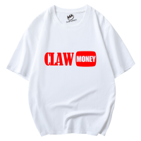 CLAW MONEY短袖男士夏季宽松美式印花T恤潮流百搭休闲ins风情侣装