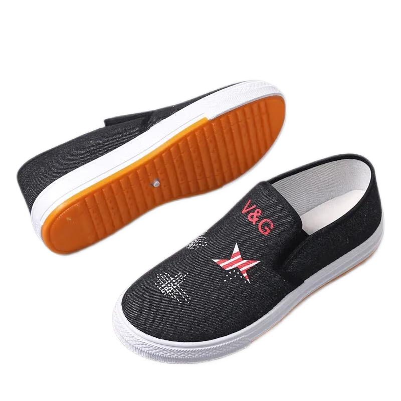 2022夏季上班鞋子女布鞋牛仔帆布鞋平底女士布鞋休闲防滑莎丞