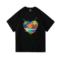 CLAW MONEY 纯棉短袖t恤男港风休闲印花体恤潮牌百搭圆领半袖上衣