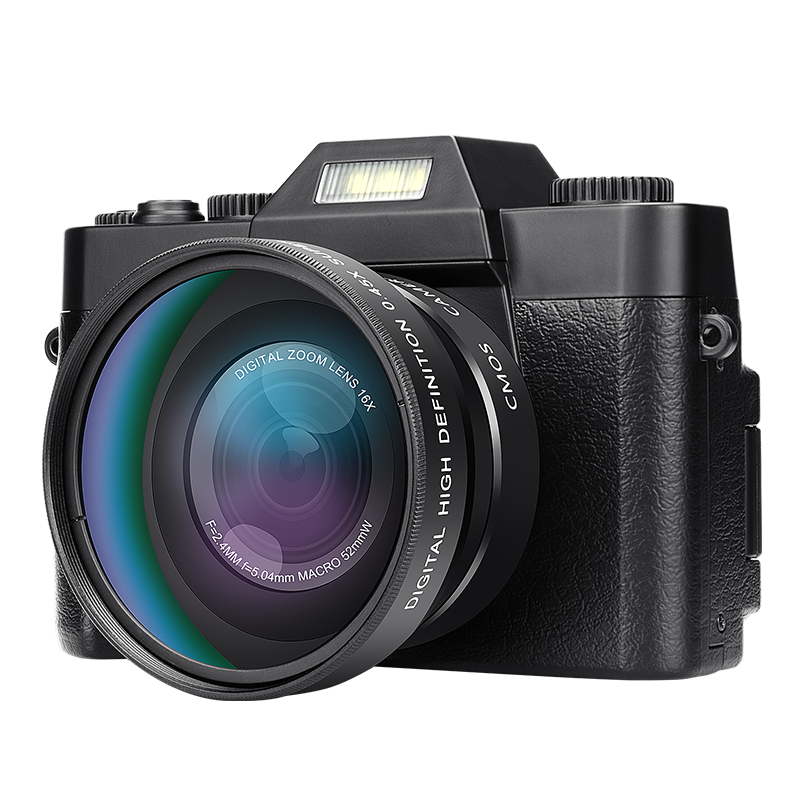 komery微单4K高清数码照相机16倍录像单反复古相机WIFI摄像机拍录一体机带专用镜头套餐二
