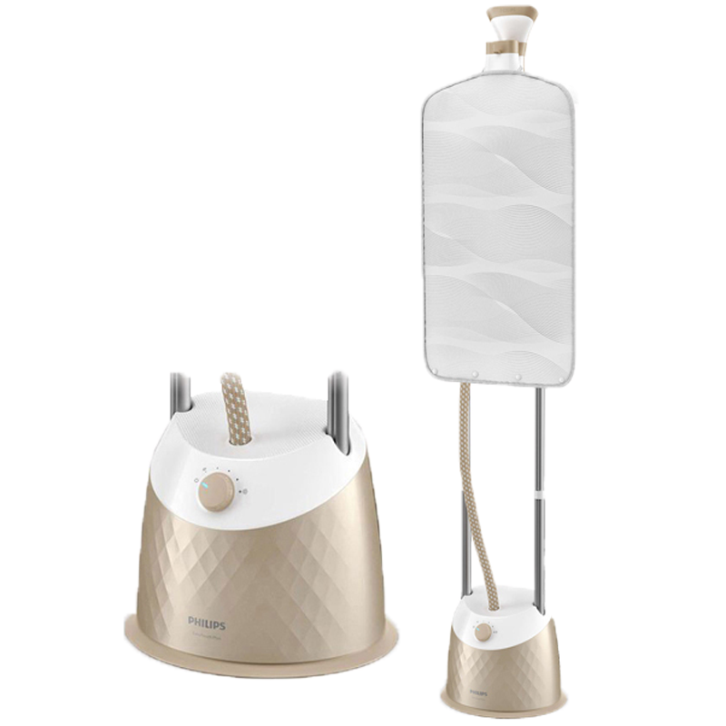 飞利浦(Philips) 蒸汽挂烫机 手持大功率熨衣熨斗熨烫机 快速祛皱 挂烫机双杆 香槟色 家用GC523/68