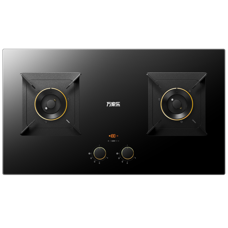 万家乐JZY-AY8A液化气定时燃气灶家用厨房台嵌两用双灶5.2KW高效极火一级能效节能