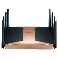 TP-LINK[飞流系列]TL-XTR10280易展Turbo版 古铜金 AX10200三频千兆无线路由器WiFi6智能游戏路由Mesh 2.5G自定义端口 智能家用商用电竞穿墙王