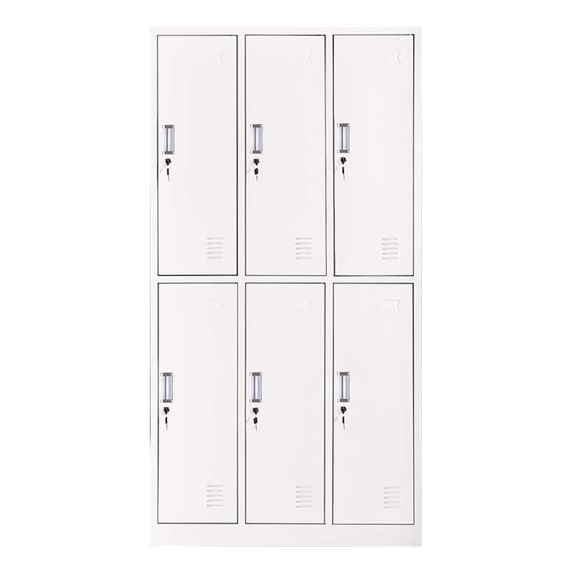 DXBG加厚六门钢制更衣柜文件柜铁皮柜矮柜资料密码带锁