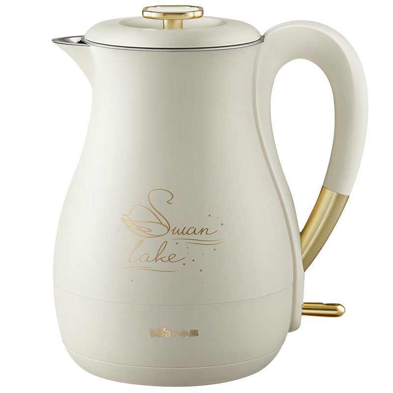 小熊(Bear)电水壶热水壶电热水壶316不锈钢双层防烫烧水壶暖水壶开水壶致天鹅壶造型1.5L ZDH-D15X1
