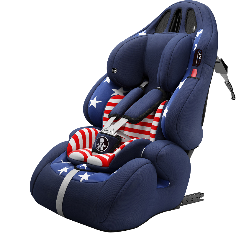 dodoto儿童汽车安全座椅简易便携式婴儿宝宝车载通用9月-12岁668硬接口版