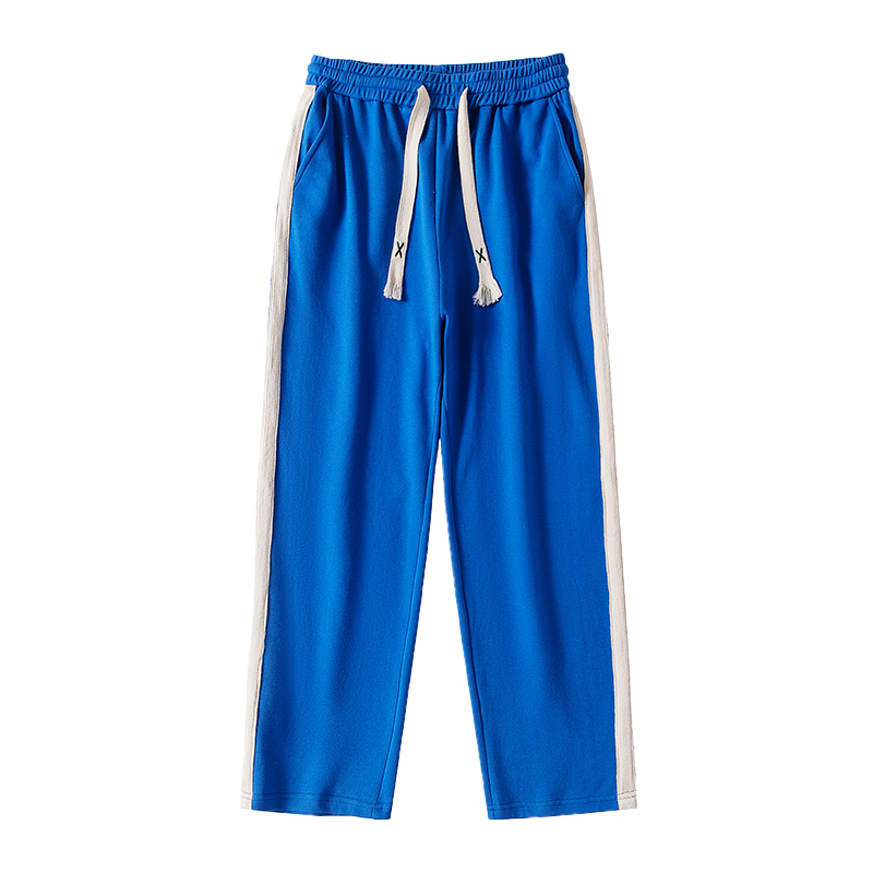 蒙洛里克2024秋季新款潮牌运动裤直筒裤子针织男士宽松百搭卫裤休闲裤长裤35014