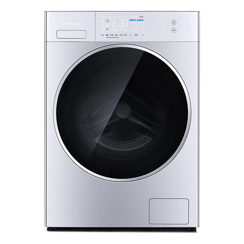 松下(Panasonic)滚筒洗衣机 10kg洗烘一体 泡沫净 光动银双重除菌 双极除螨 XQG100-LD256