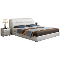 简约现代真皮床208储物双人床网红款欧式榻榻米主卧室家具