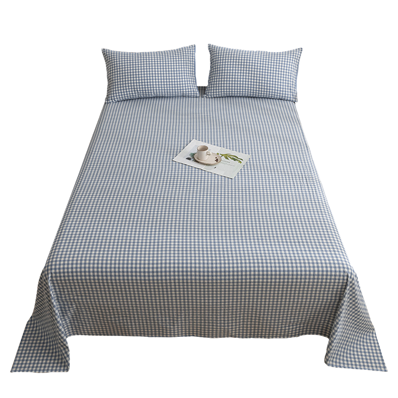 南极人(NanJiren)家纺 全棉水洗棉床单单件纯色100纯棉学生宿舍单人被单双人四季