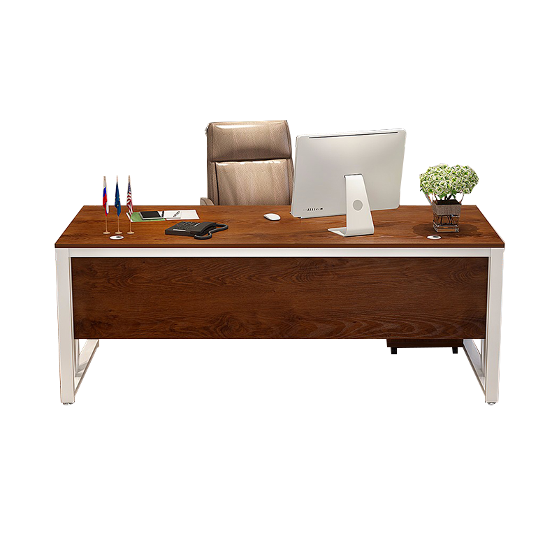 永格办公家具办公桌组合 职员工电脑桌屏风工位现代简约单人办公室老板桌椅2.0米 [单桌]