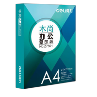 得力Z7502 木尚 复印纸 A4 70g 500张/包