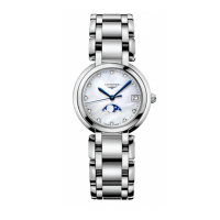 [苏宁自营]浪琴(Longines)瑞士手表 心月系列 L81154876月相石英钢带女表L8.115.4.87.6
