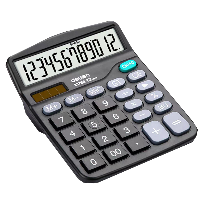得力(deli) 双电源桌面 办公计算器 837ES