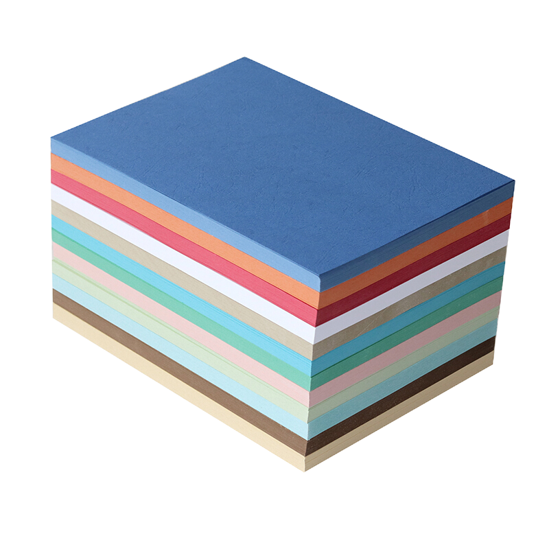 得力 A3+皮纹纸A3加长封皮纸160g/230g克 湖蓝色