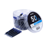 得力 S645 钢笔墨囊(可擦纯蓝)50支/桶 5桶装