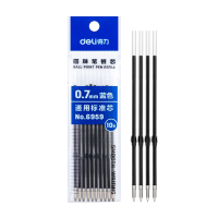 得力 6959 圆珠笔芯0.7mm子弹头(蓝) (10支/包)50包/组
