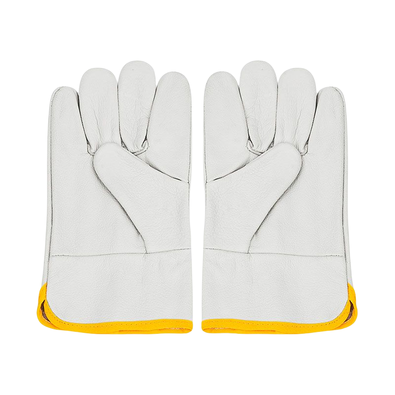 安居先森牛皮手套电焊工耐磨耐用防护隔热防烫劳保手套(12/包)