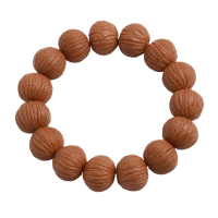 [梵心阁]印尼紫金鼠14-15mm*13颗 雕刻款 关羽 财神夏季男士文玩 菩提子手串佛珠不怕油不怕汗