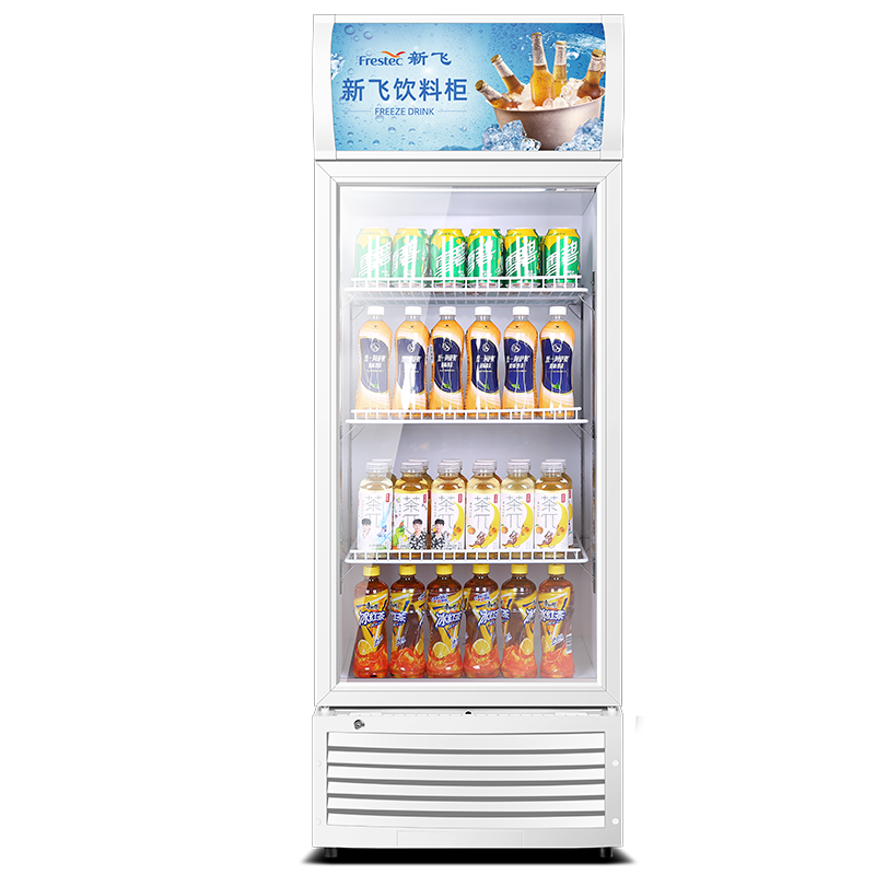 新飞(Frestec)商用冰箱展柜单门 238L冷藏展示柜单门饮料柜冰箱立式商用单开门保鲜冰柜单门啤酒