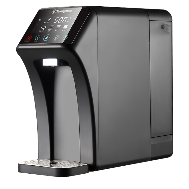 西屋(Westinghouse)家用RO反渗透净水器即热净饮水机矿化台式免安装直饮机桌面饮水机 WFH-C5曼哈顿版灰色