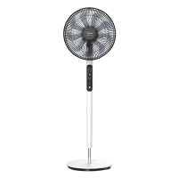 美的(Midea)电风扇9叶落地扇 智能温感3钟摇头角度轻音低噪定时远距柔风睡眠风朝天吹FSD35XBR