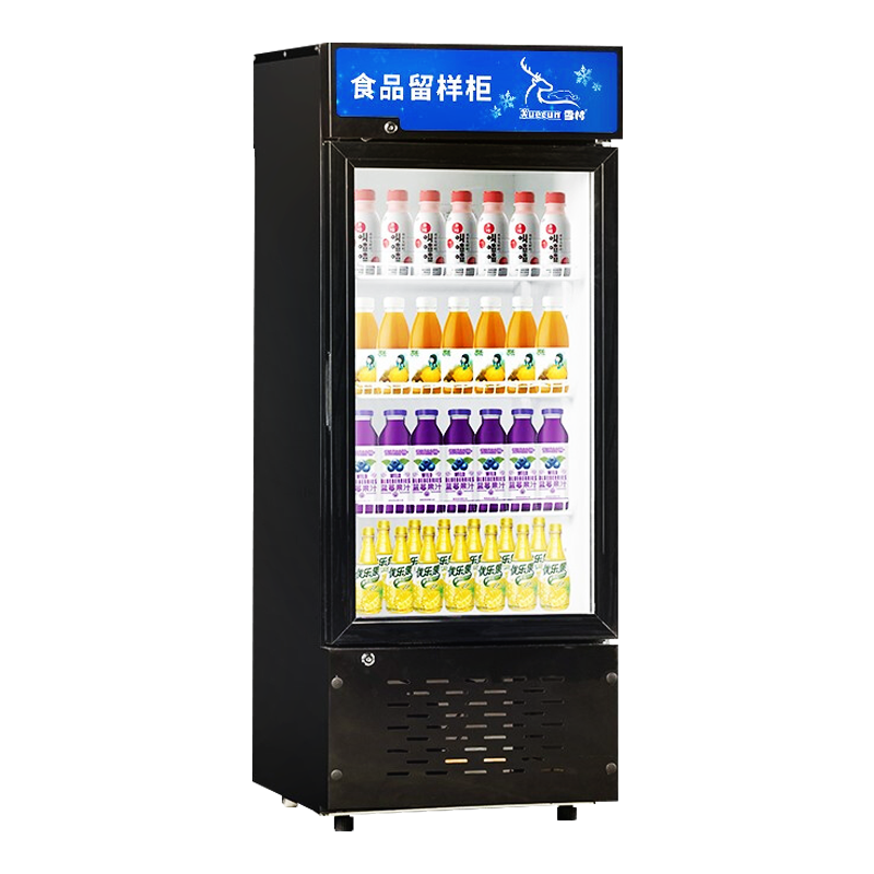 雪村(Xuecun) 食品留样柜 商用展示柜 陈列柜 玻璃门饮料柜 冷藏保鲜柜 单门冰柜 商用冷柜 冰柜LC-138