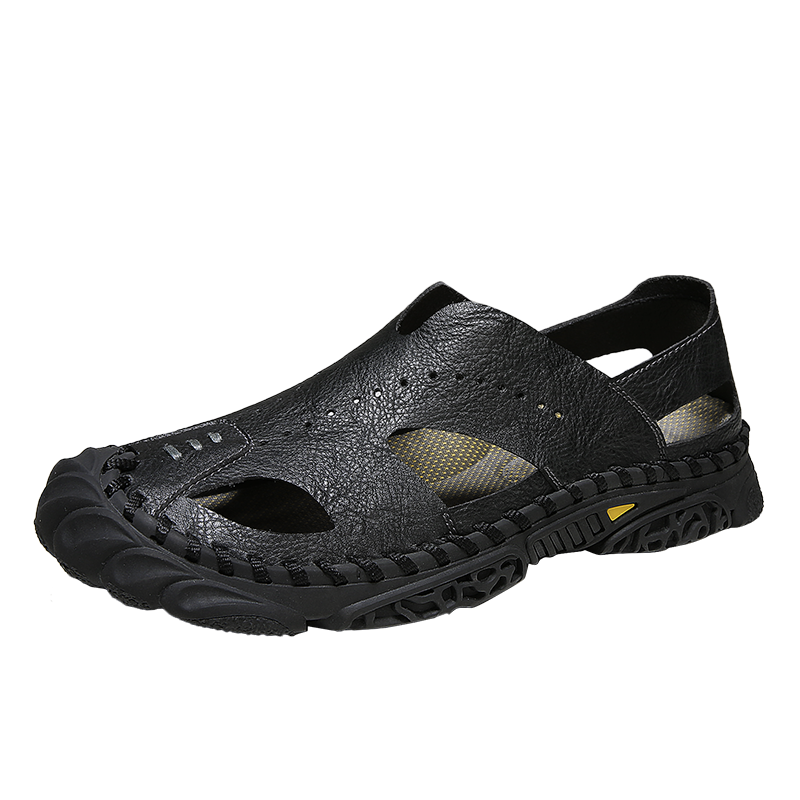 木林森男士凉鞋夏季防滑鞋软底百搭包头休闲鞋透气户外运动沙滩鞋