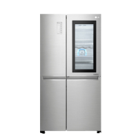 LG GR-Q2473PSA 643升大容量冰箱对开门透视窗门中门 线性变频 智能家用 敲一敲 风冷无霜 银色