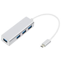 觅果(MIGUO)拓展坞分线器拓展器 适用于笔记本 台式电脑Type-C转USB3.0 四合一  玫瑰金