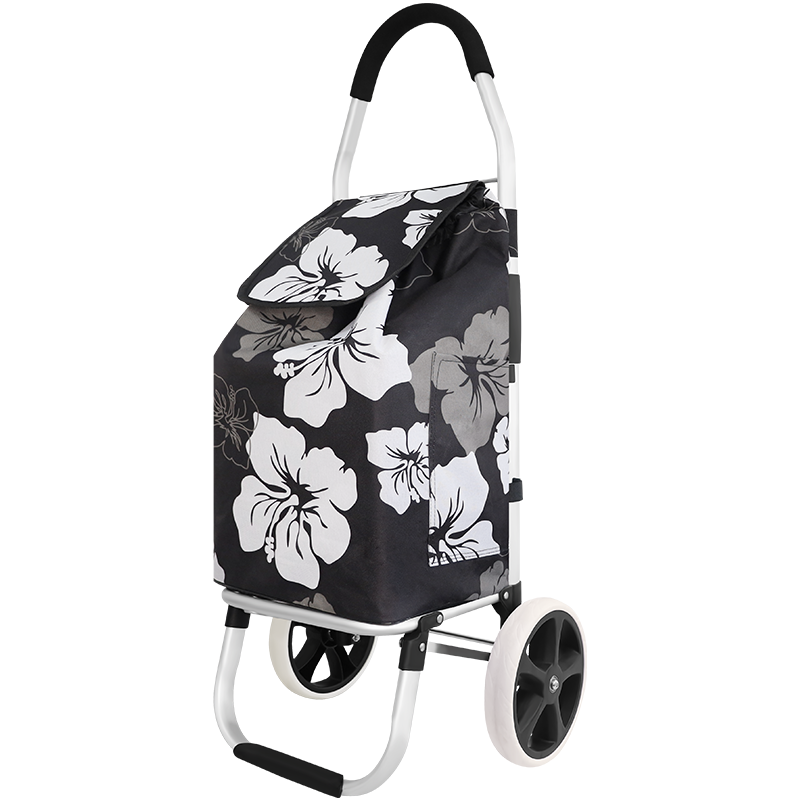 新越昌晖 买菜车手拉车折叠购物车铝合金小推车家用行李车拉杆车便携手推车小拖车户外郊游拉货车 F51055