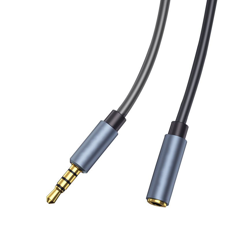 千天(QANTOP)3.5mm公对母音频线 耳机延长线 手机电脑车载AUX音响加长线 1.5米黑色 QT-GMH003