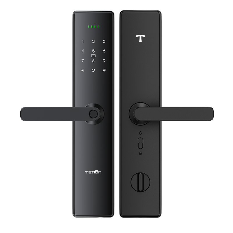 亚太天能智能门锁E12金刚黑