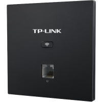 TP-LINK 1200M双频千兆无线面板AP TL-AP1202GI-PoE 薄款碳素黑(方) 86型墙壁式 商用别墅酒店企业级家用大户型全屋wifi覆盖接入点路由器组网