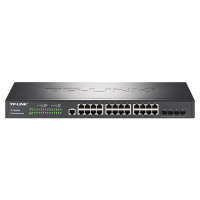 TP-LINK TL-SH5428 万兆上联三层网管网络交换机24个千兆网口+4万兆光口10G企业级商用办公酒店宾馆组网