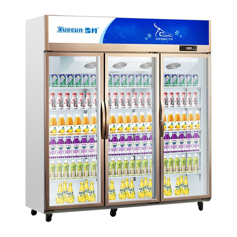 雪村(Xuecun)商用展示柜 风冷青花瓷陈列柜 冰柜 立式冷藏保鲜柜 商用冷柜LC-1800CF