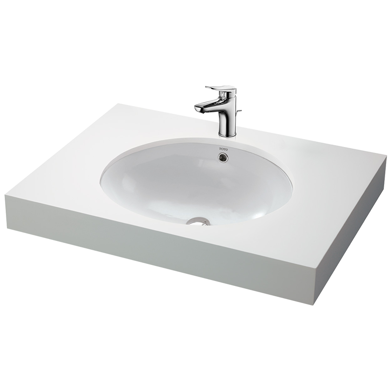 TOTO台下盆LW588RB圆形洗脸盆智洁釉面嵌入式卫生间家用洗手面盆