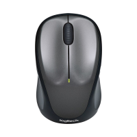 罗技 Logitech M235二代无线鼠标 银色 办公游戏 轻质便携 携带方便