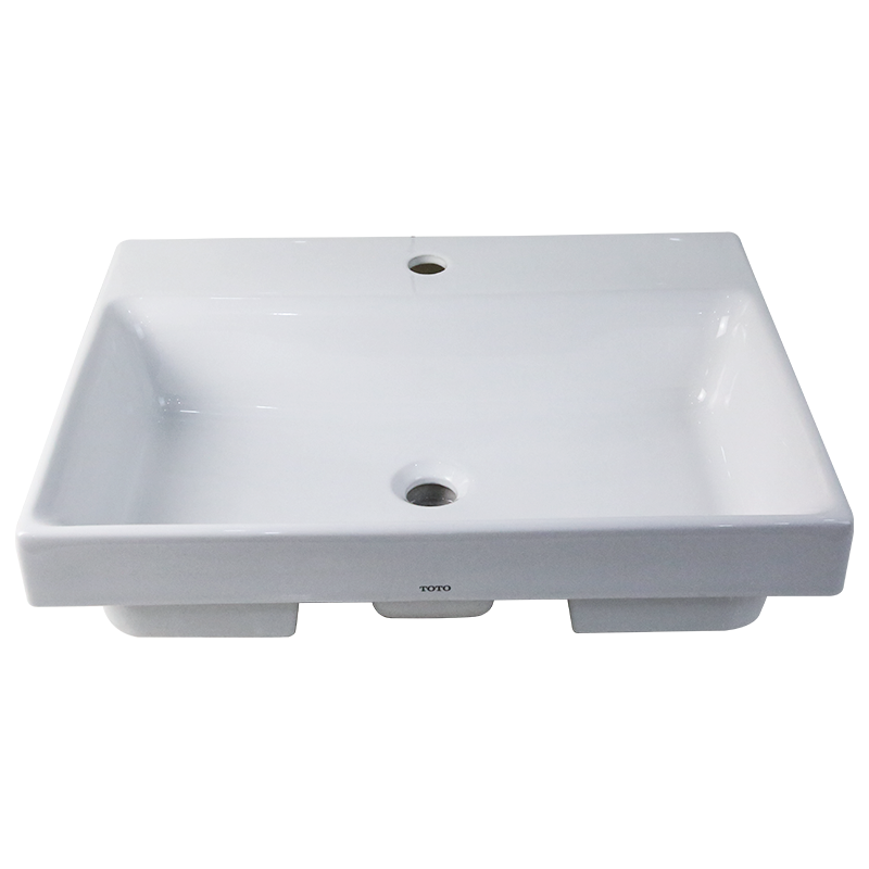 TOTO台上盆方形面盆LW1616CB桌上式陶瓷洗脸盆单盆智洁釉面LW1616