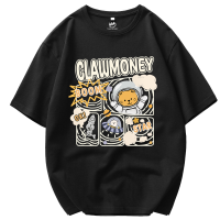 Claw money 短袖T恤男2022夏新品纯棉男士短袖上衣情侣印花男装
